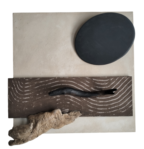 Composizione N. 32 "Luna nera" by Lino Spada, Sculpture for Sale on Select