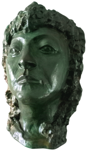 'Antenato' vetroresina  1/8 base in marmo.. by Gladys Sica, Sculpture for Sale on Select