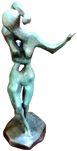 'Recuperare le parti dell'anima'  bronzo 1/8 base in legno. by Gladys Sica, Sculpture for Sale on Select