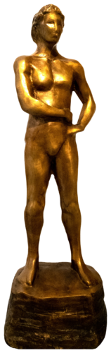 "Custode del luogo" bronzo 1/8 base legno. by Gladys Sica, Sculpture for Sale on Select