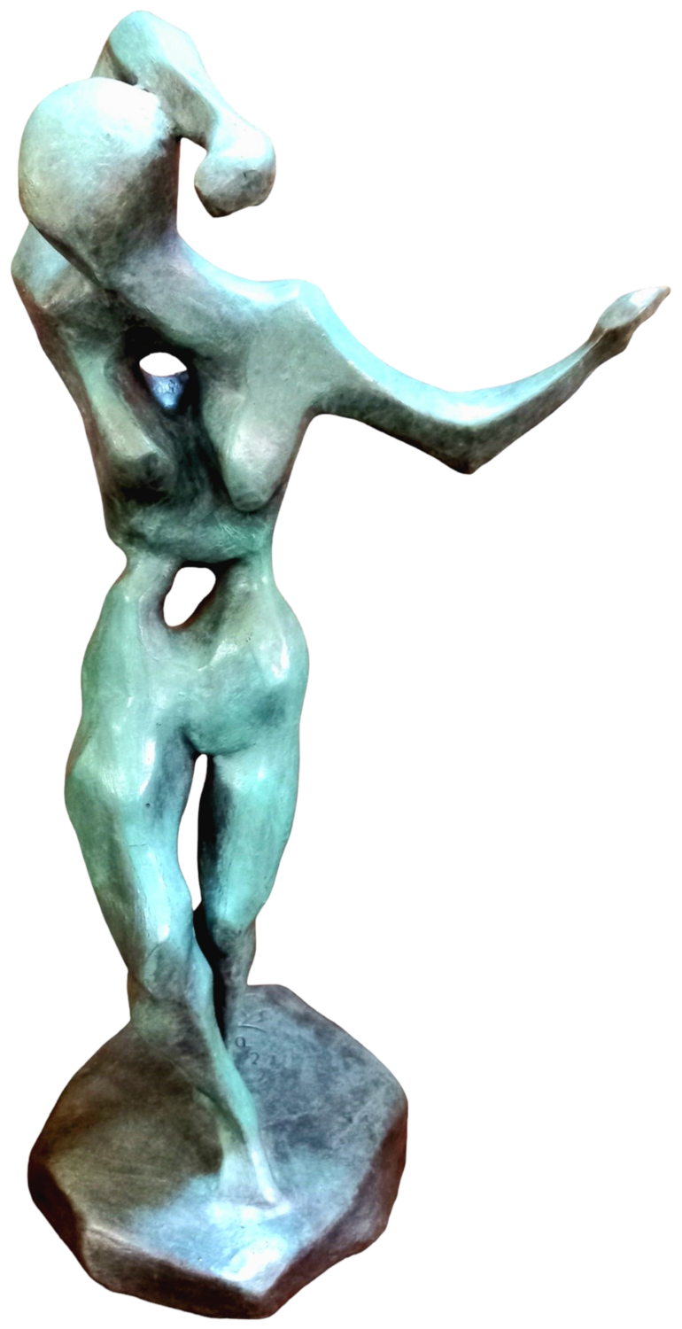 'Recuperare le parti dell'anima'  bronzo 1/8 base in legno. Gladys Sica Sculpture for sale
