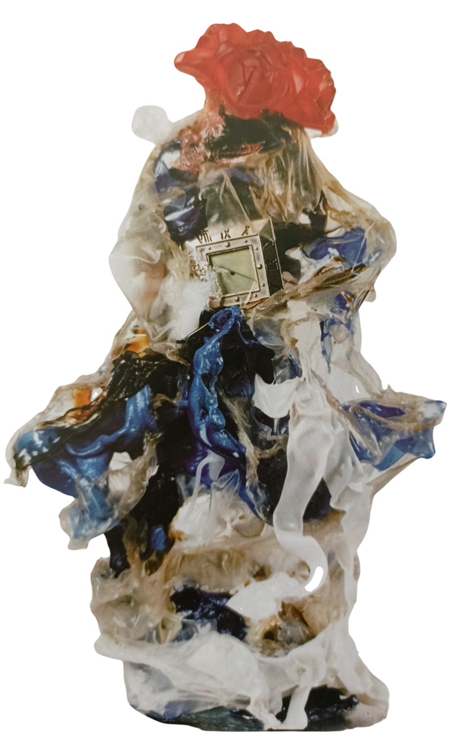 Dama con orologio Fiorenzo Belfiore Sculpture for sale