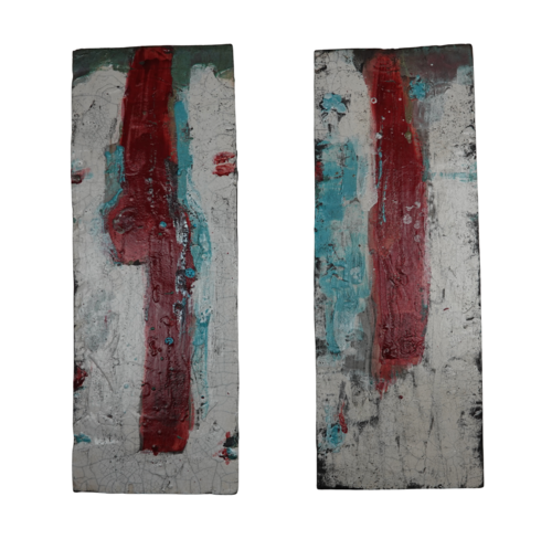 Wandobjekt 10, zweiteilig by Ute Lilei, Sculpture for Sale on Select