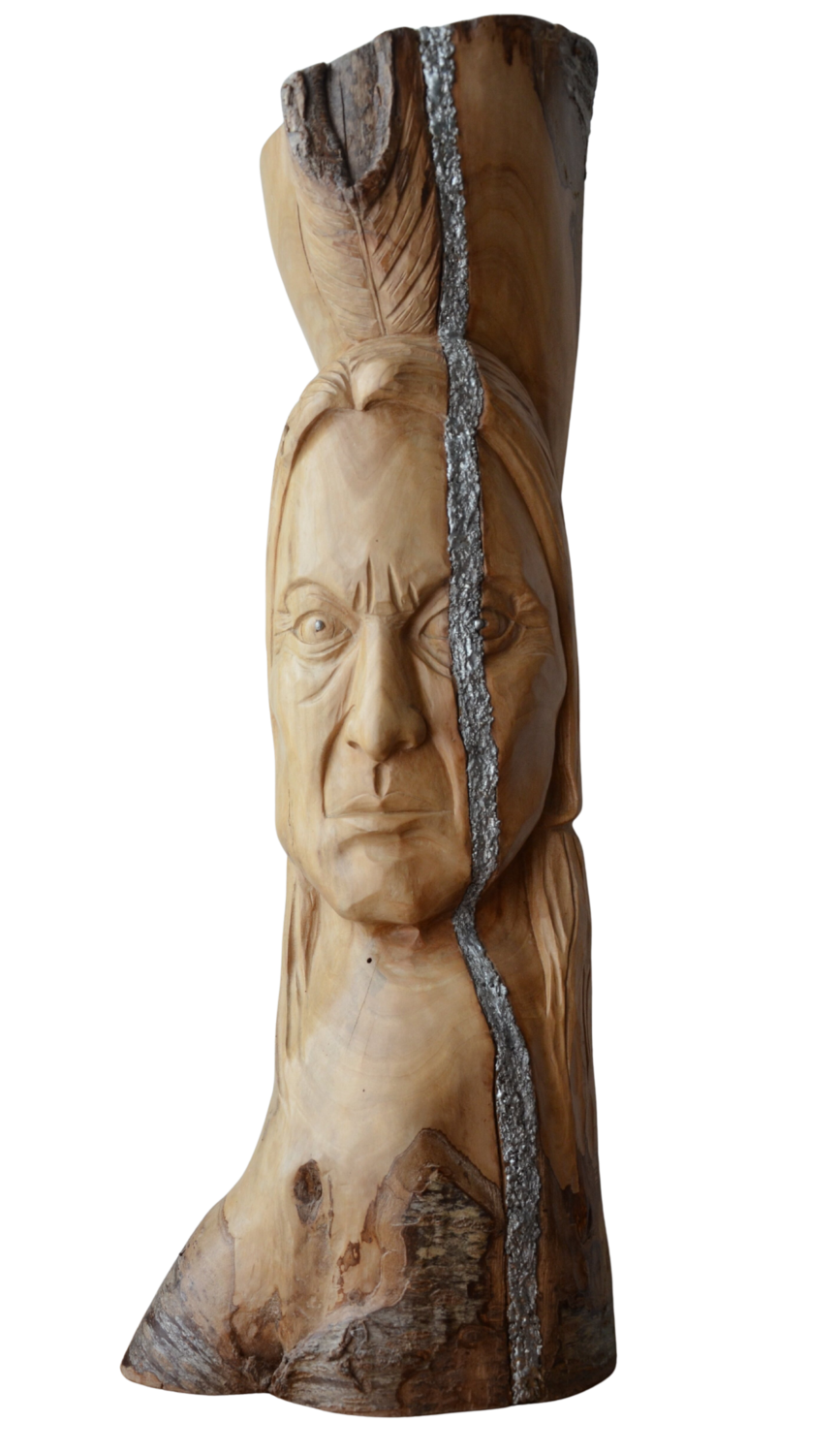 Sitting Bull Sylvie Bonneau Sculpture for sale