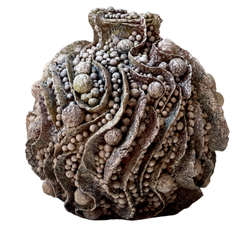 Terravoluta — Sculptural Organic Vessel in Earth Tones by Natalia Tykhoniuk, Sculpture for Sale on Select