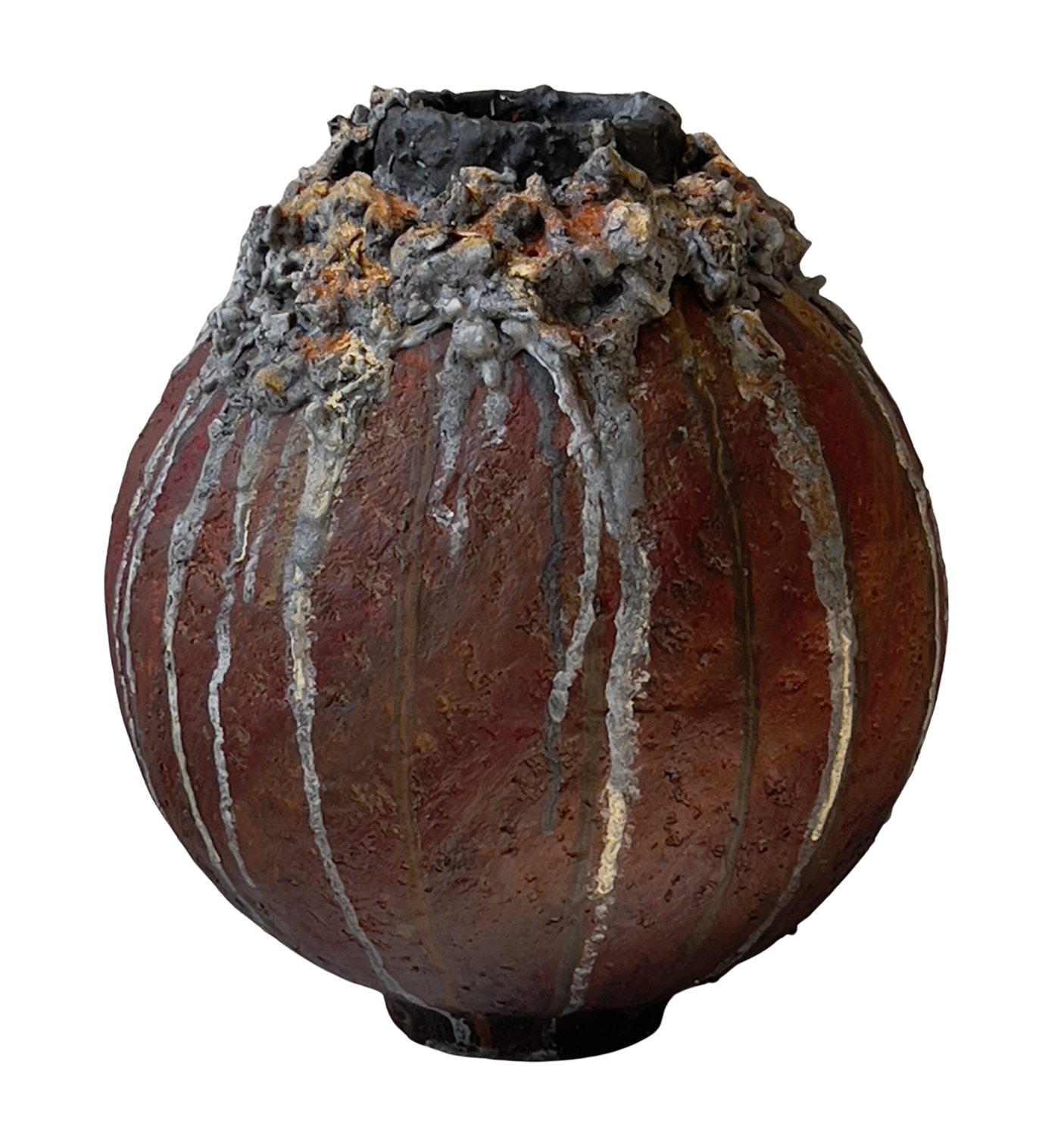Volcanea — Recycled Paper-Clay Sculptural Vessel Natalia Tykhoniuk Sculpture for sale