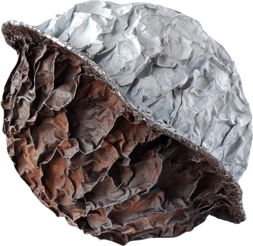 Emerge [white : rust] by Christoph Robausch, Sculpture for Sale on Select