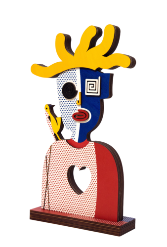 Zion Ezri - Red Punk Sculpture - Double Sided free Standing - 3D  Sculpture by Art Time Gallery, Sculpture for Sale on Select
