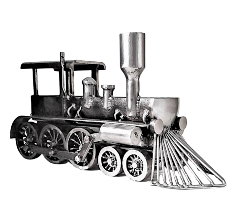 Vintage Locomotive - The Old Vehicles by Albert Dura, Sculpture for Sale on Select