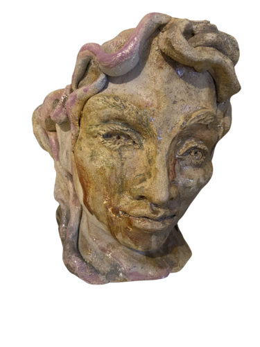 “Dea” vaso scultura ceramica raku by katia cona vitello, Sculpture for Sale on Select