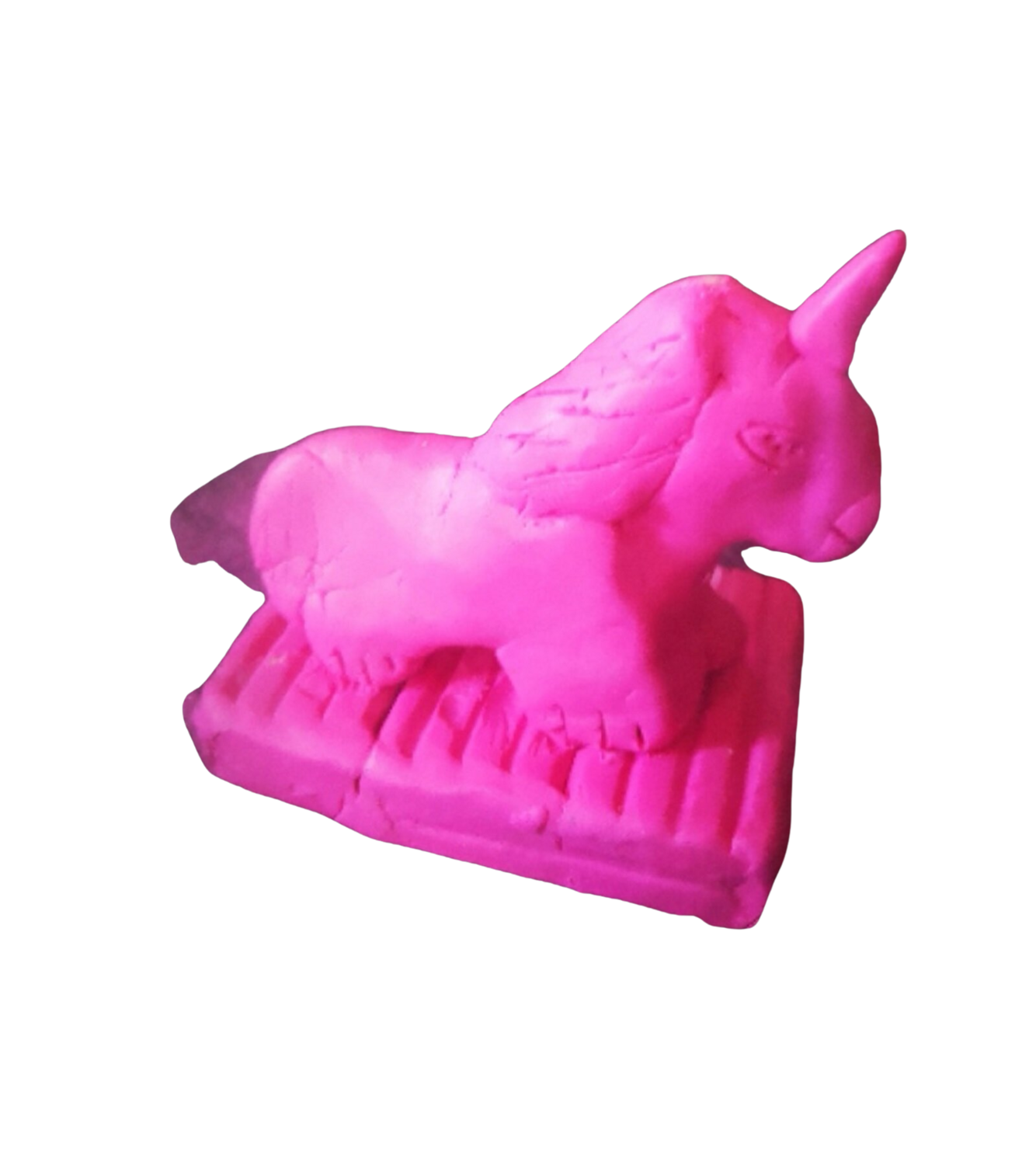 Licorne rose des Ardennes Abricodéal ÃŽles Sculpture for sale