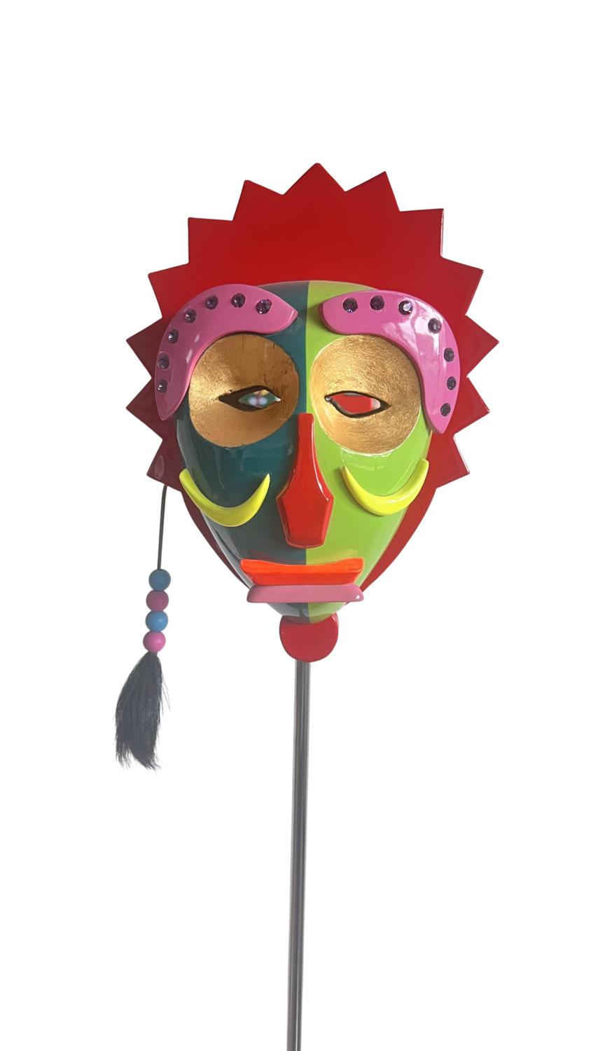 Mask 4 Massimo Sansavini Sculpture for sale