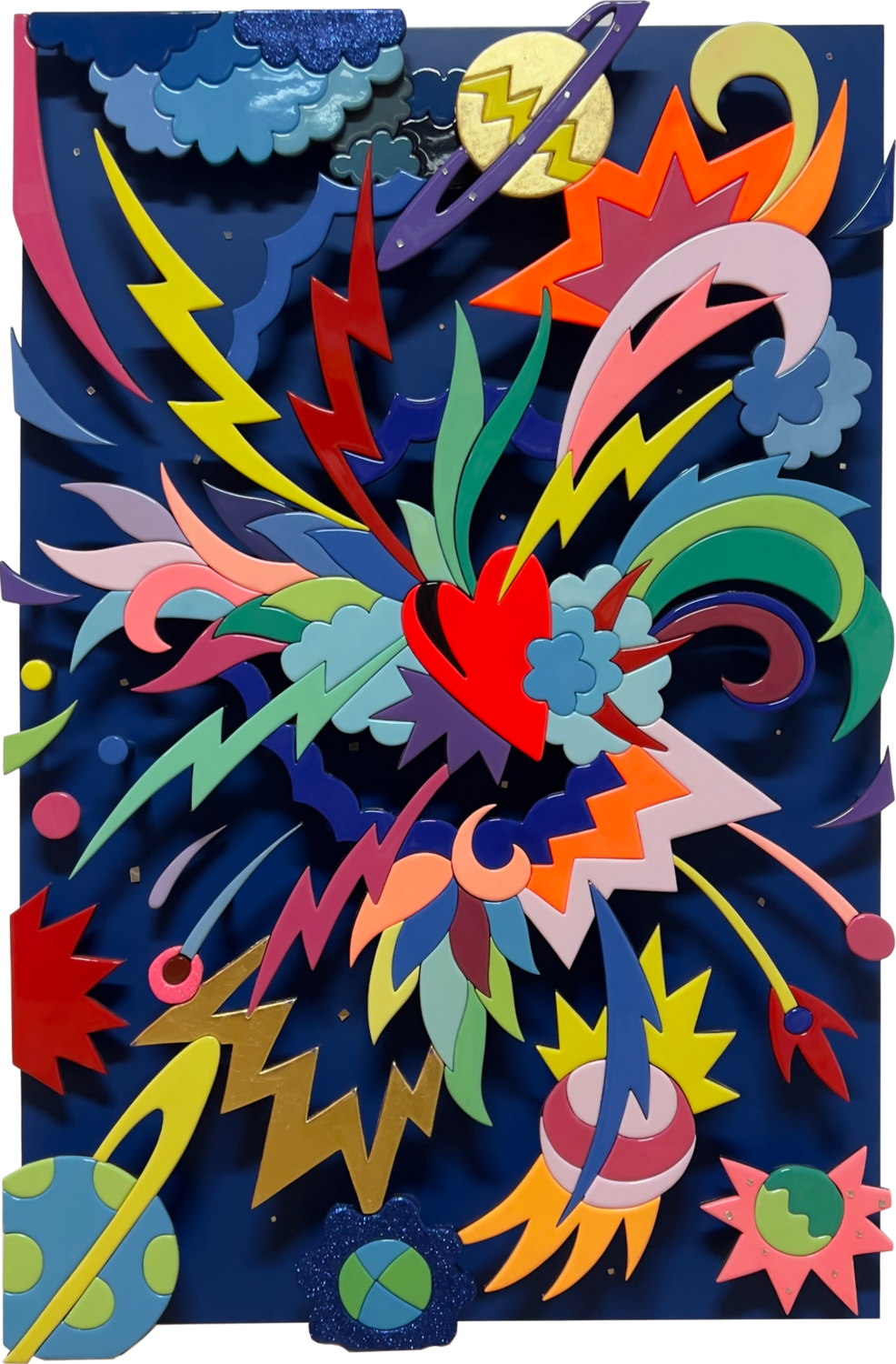 Bang Heart Massimo Sansavini Sculpture for sale