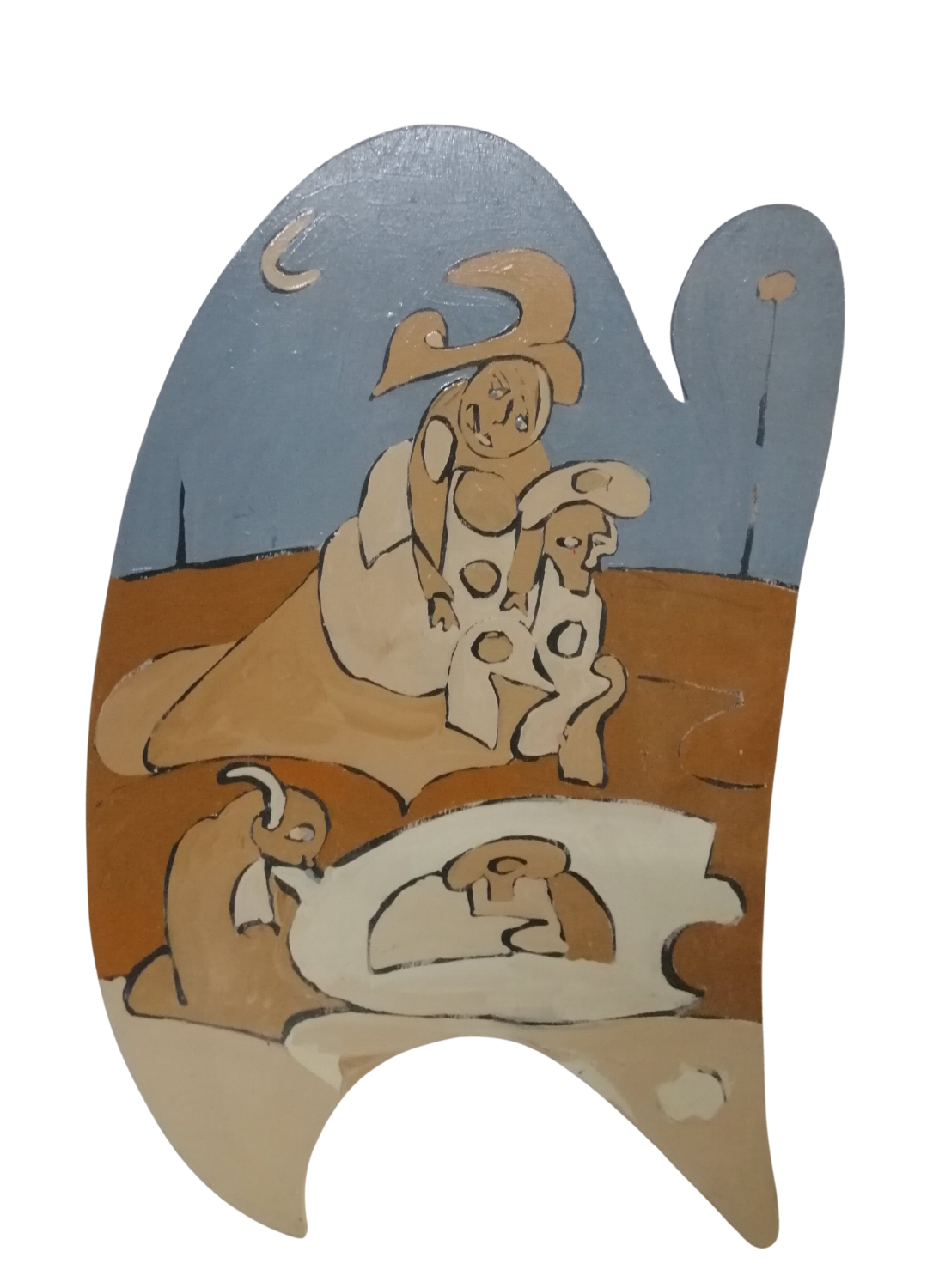 ASPETTANDO GODOT Denise Mastel Sculpture for sale