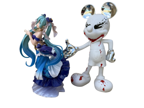 "Manga Princess and  the Bad Mouse " by Olaf Neumann, Sculpture for Sale on Select