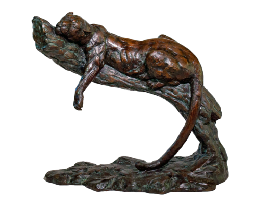 Lazy leopard (Limited edition) by Barry Jackson, Sculpture for Sale on Select