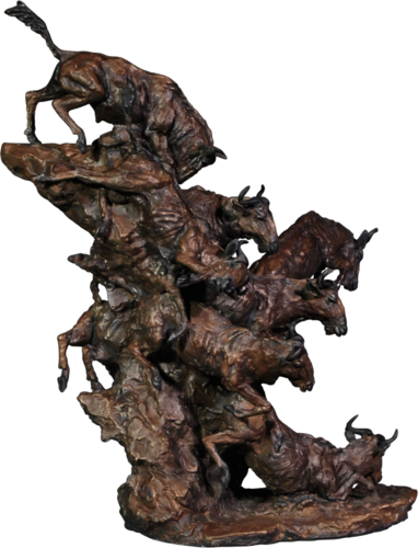 Wildebeest. The Great Migration (Limited Edition ) by Barry Jackson, Sculpture for Sale on Select