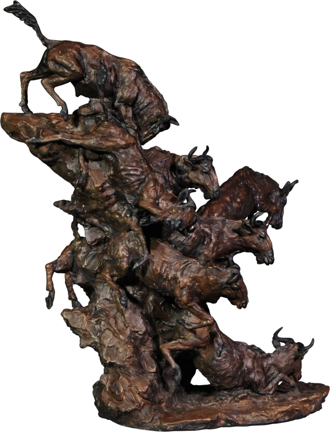 Wildebeest. The Great Migration (Limited Edition ) Barry Jackson Sculpture for sale