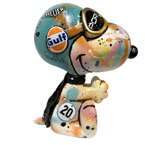 Snoopy is a fan of Steve McQueen by Patrick Cornée, Sculpture for Sale on Select