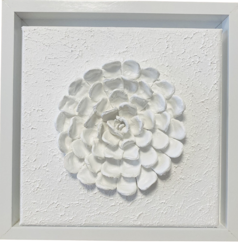 Series White Flowers - 3D, Ceramic , clay by Nataliia Krykun, Sculpture for Sale on Select