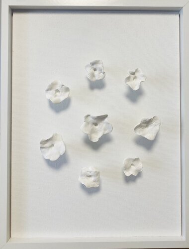 Series «White Flowers - 2» 3D, Ceramic , clay by Nataliia Krykun, Sculpture for Sale on Select