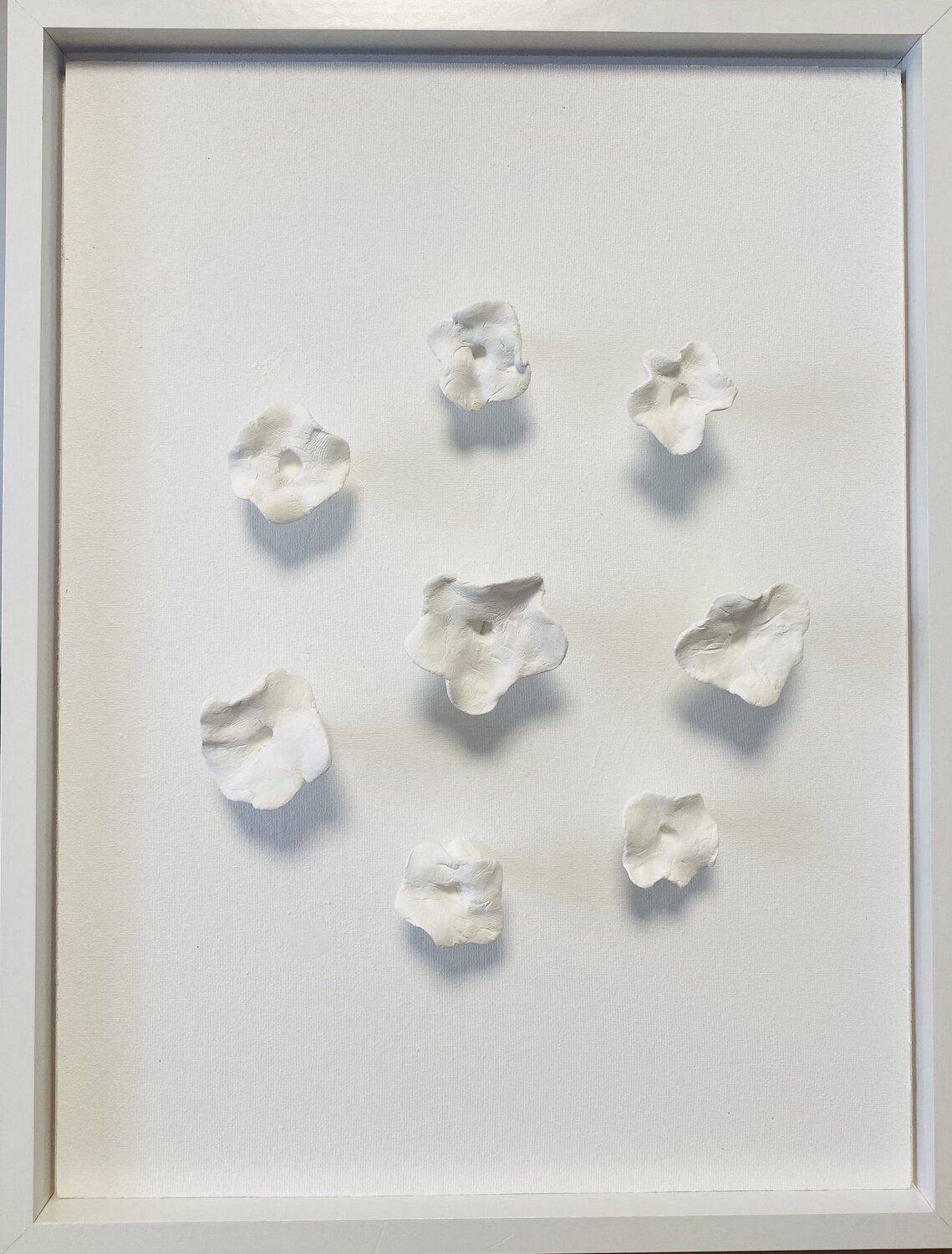 Series «White Flowers - 2» 3D, Ceramic , clay Nataliia Krykun Sculpture for sale