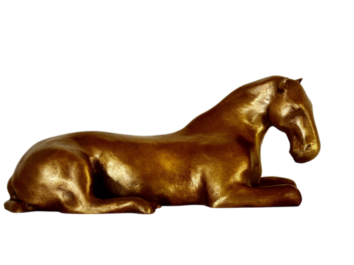 Liegendes Pferd | Li´mited Edition by DOGFINEART, Sculpture for Sale on Select