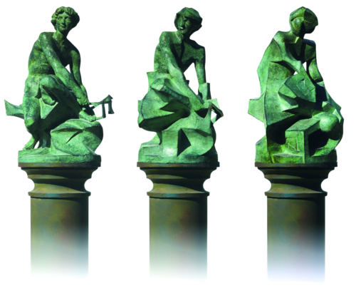 Hermes y el Cubo x 3 by Rodolfo Navarro García, Sculpture for Sale on Select