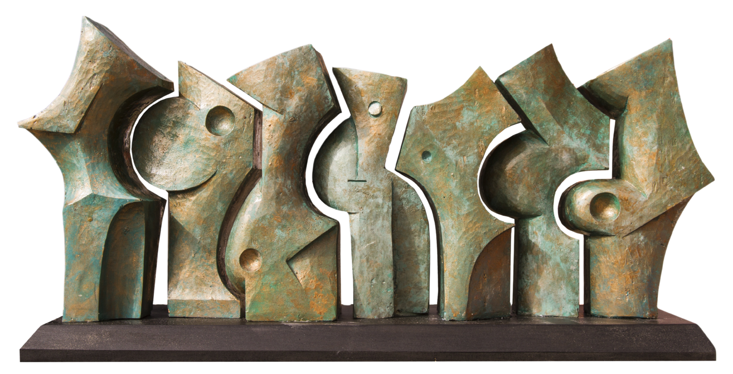 7 People Rodolfo Navarro García Sculpture for sale