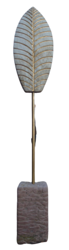 Blatt auf goldenem Schnitt (1) by Tilo Tscheulin, Sculpture for Sale on Select