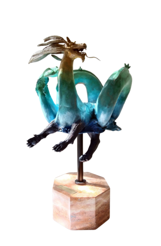 Quetzalcoatl Dragon Ancestral Knowledge by Paloma Andreu, Sculpture for Sale on Select