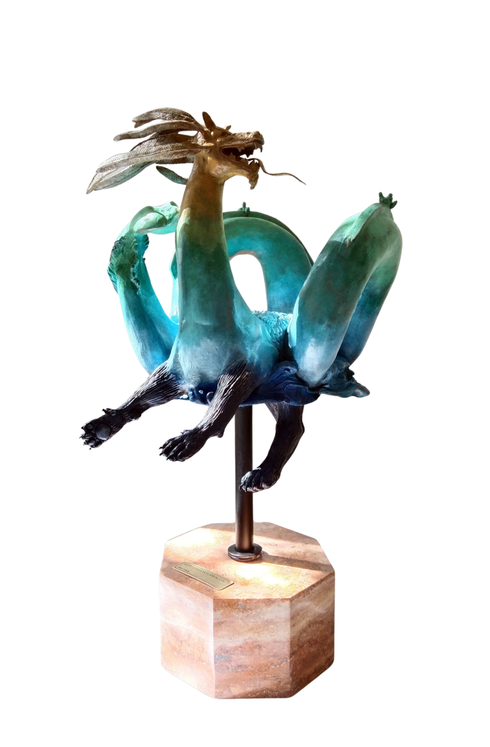 Quetzalcoatl Dragon Ancestral Knowledge Paloma Andreu Sculpture for sale