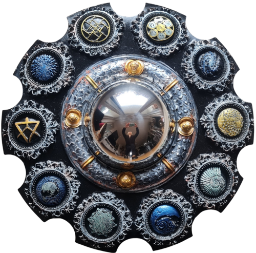 Ritratto allo specchio curvo by Stefania Pinsone, Sculpture for Sale on Select