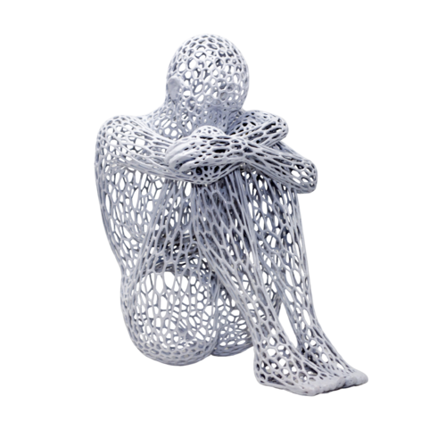 Highly Sensitive Person (Bianco) by Giacomo Toth, Sculpture for Sale on Select