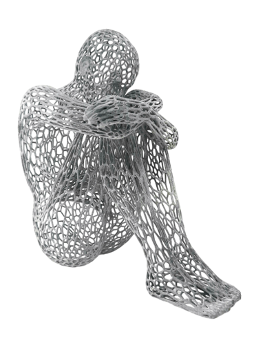 Highly Sensitive Person (Grigio) by Giacomo Toth, Sculpture for Sale on Select