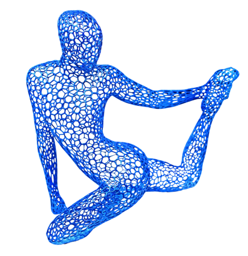 Relaxare (Blu) by Giacomo Toth, Sculpture for Sale on Select