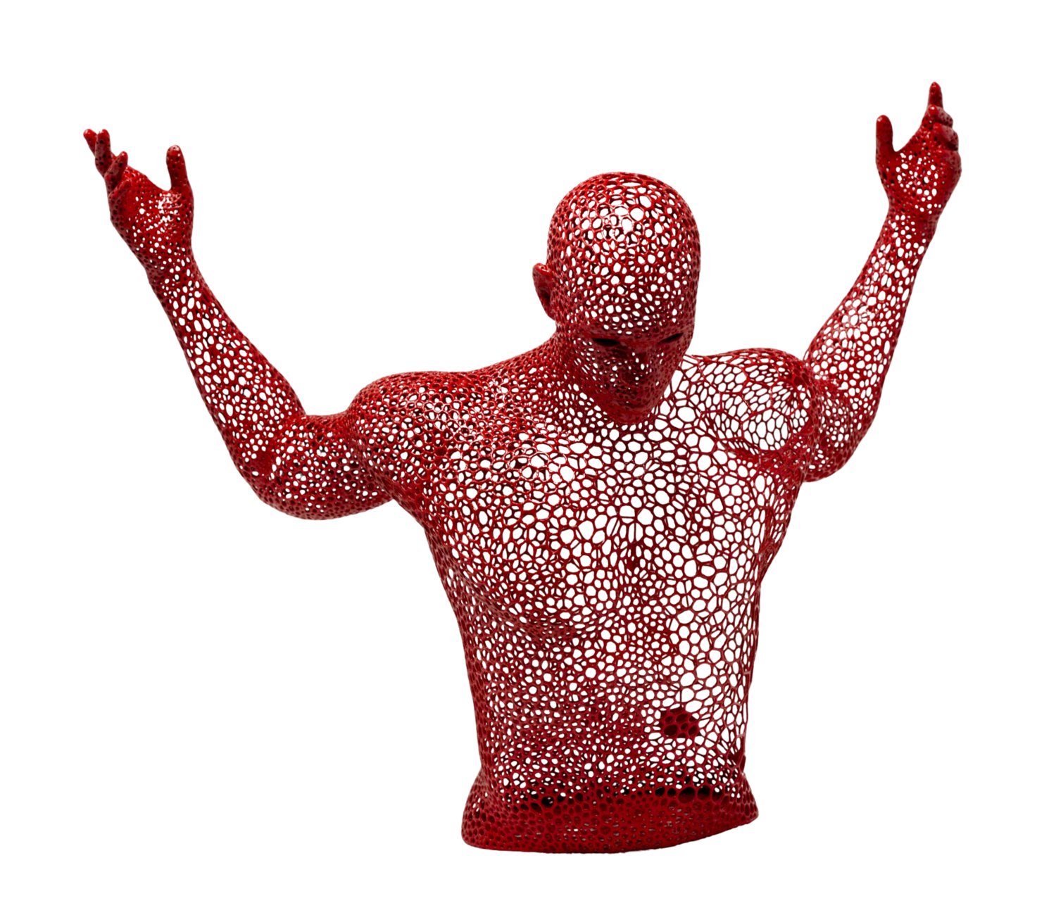Dalla Terra al Cielo (Rosso) Giacomo Toth Sculpture for sale