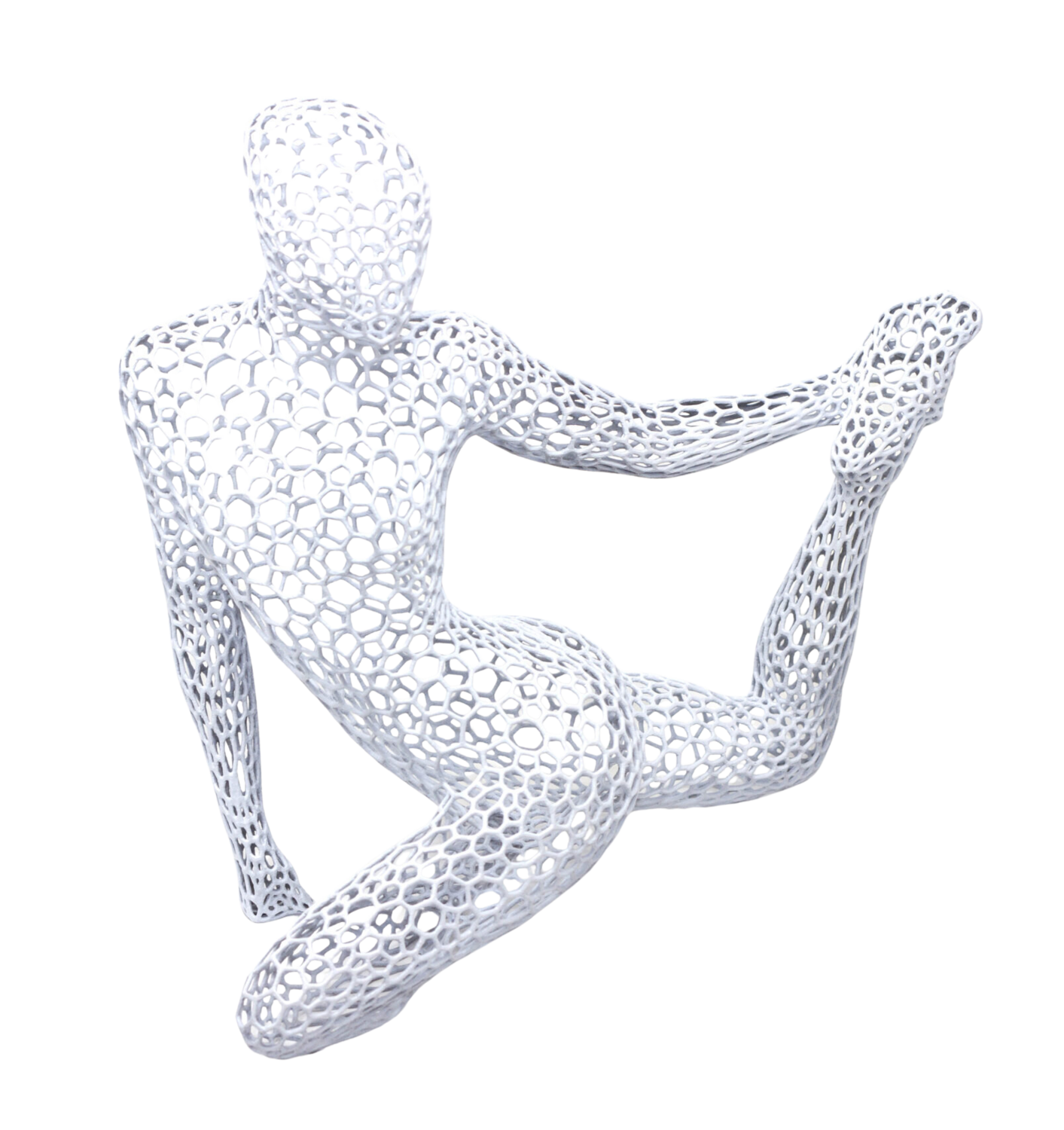 Relaxare (Bianco) Giacomo Toth Sculpture for sale