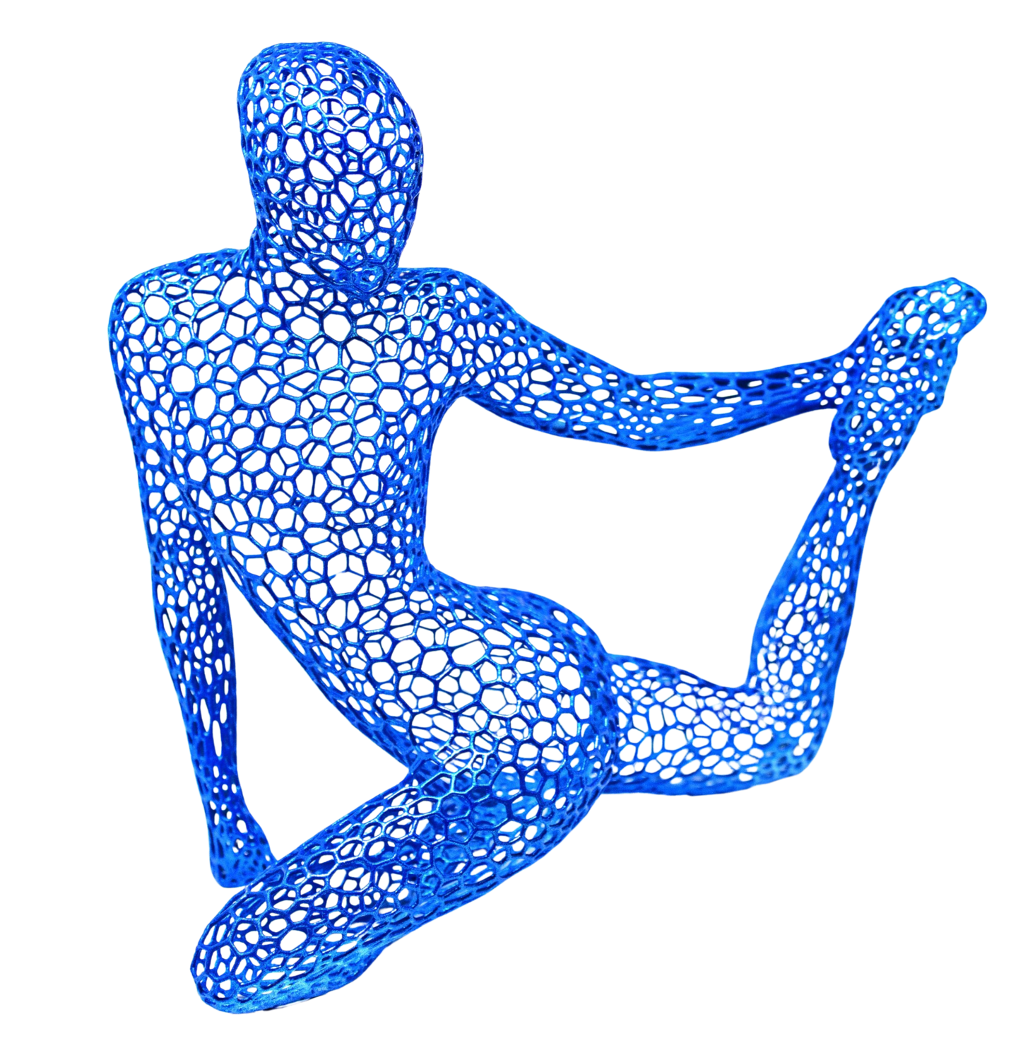 Relaxare (Blu) Giacomo Toth Sculpture for sale