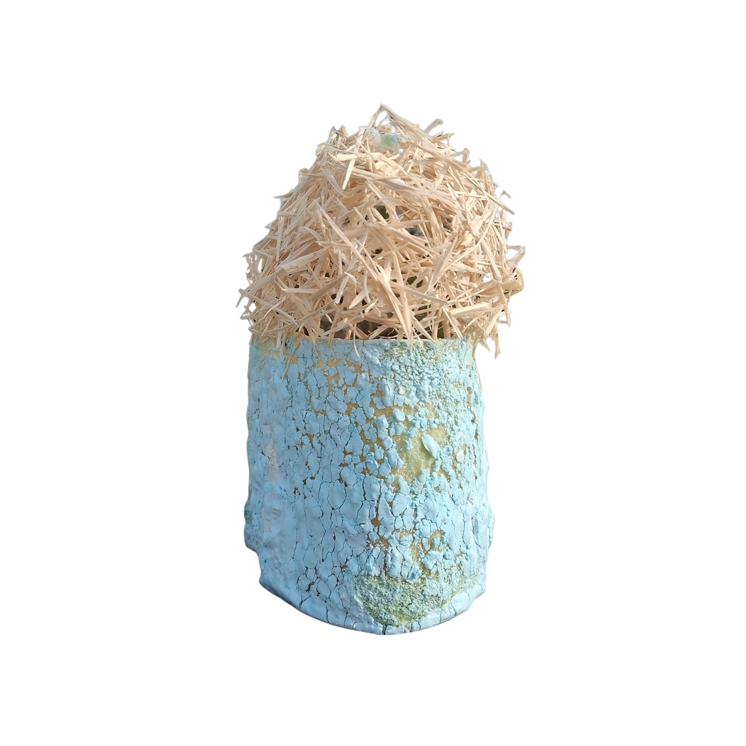 Abri bleu yves minssart Sculpture for sale