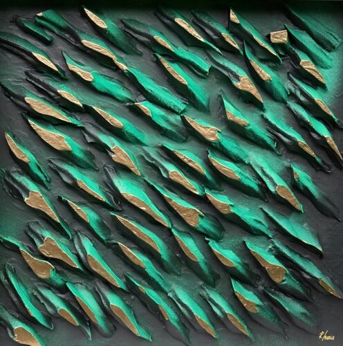 Emerald Current by Marija Ruisi, Sculpture for Sale on Select