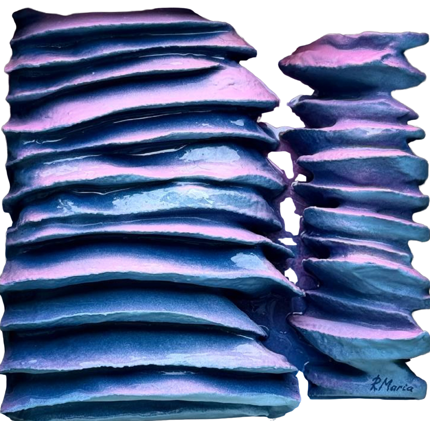 Échos Bleus Marija Ruisi Sculpture for sale