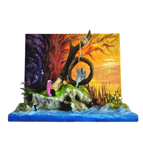 Was passiert denn da am Birkenfluss? by Kim Niklas George, Sculpture for Sale on Select