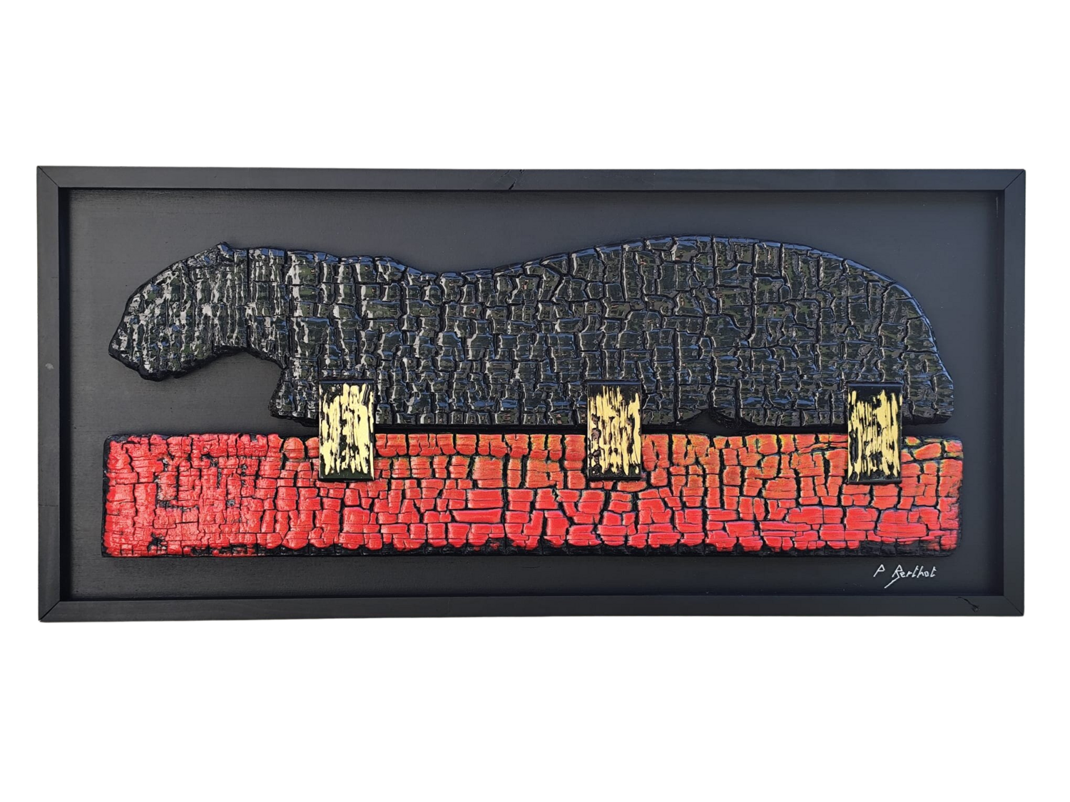 Panthère noir Phil Berthot Sculpture for sale