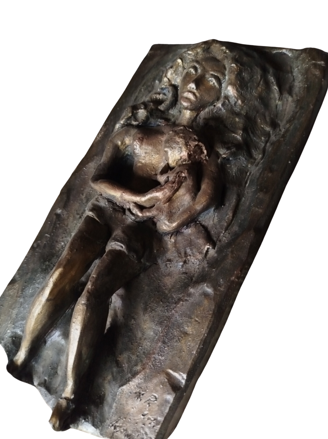 " L'Etreinte Originelle" / La Mère et l'enfant Monika Podsadna Sculpture for sale