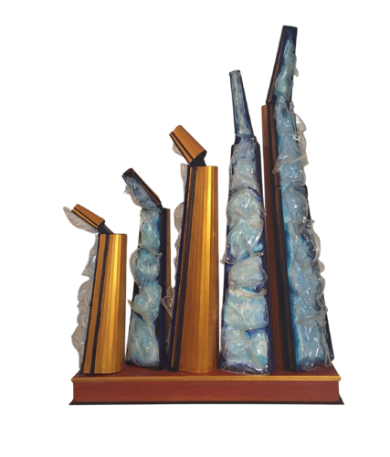 Opalescence oblique by daniel cote, Sculpture for Sale on Select