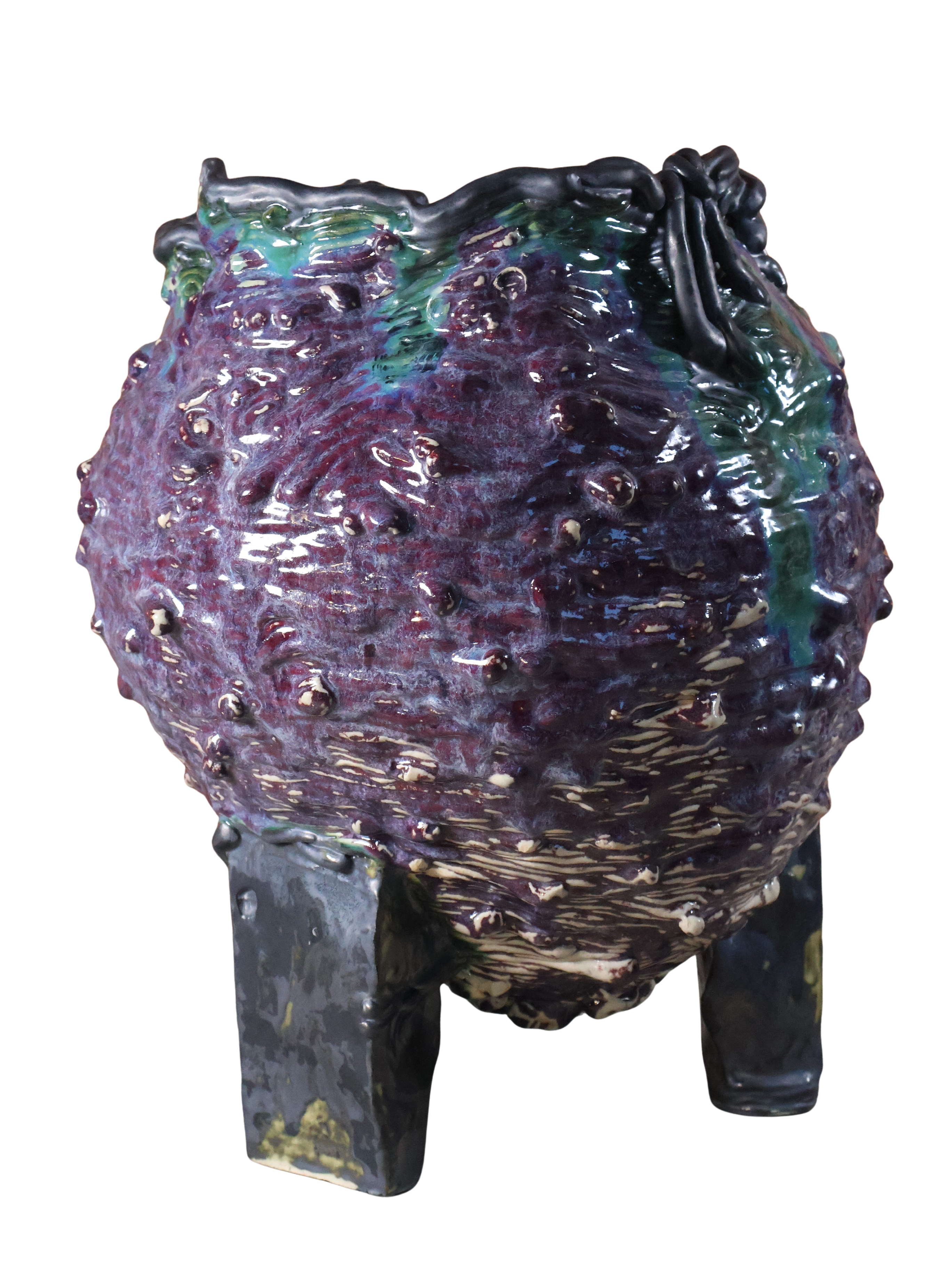 Vase en Céramique Sculpté de Wojciech Dzienniak