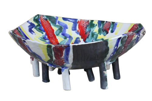 Vase en céramique sculpté « Jazz » de Wojciech Dzienniak by Wojciech Dzienniak, Sculpture for Sale on Select