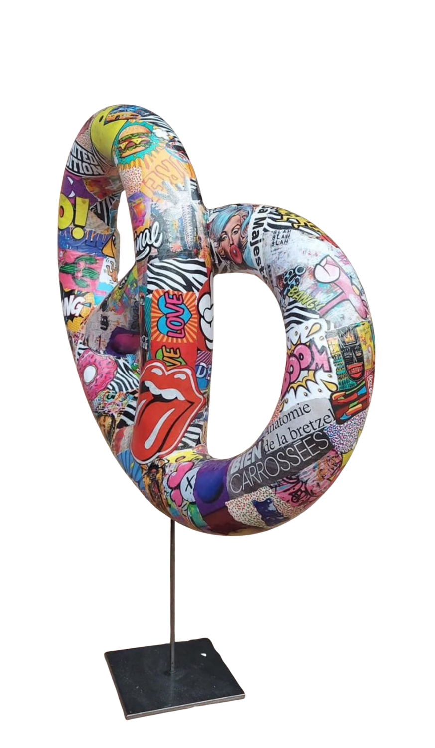 BRETZEL MOI SI TU PEUX Nathalie Garau Sculpture for sale