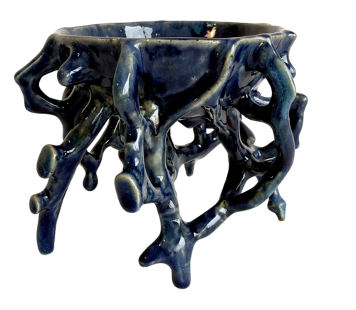 Blue bowl by Mateo Aranda, Sculpture for Sale on Select